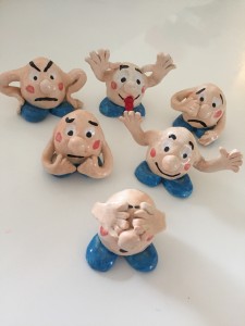 clay therapy emotion heads for children